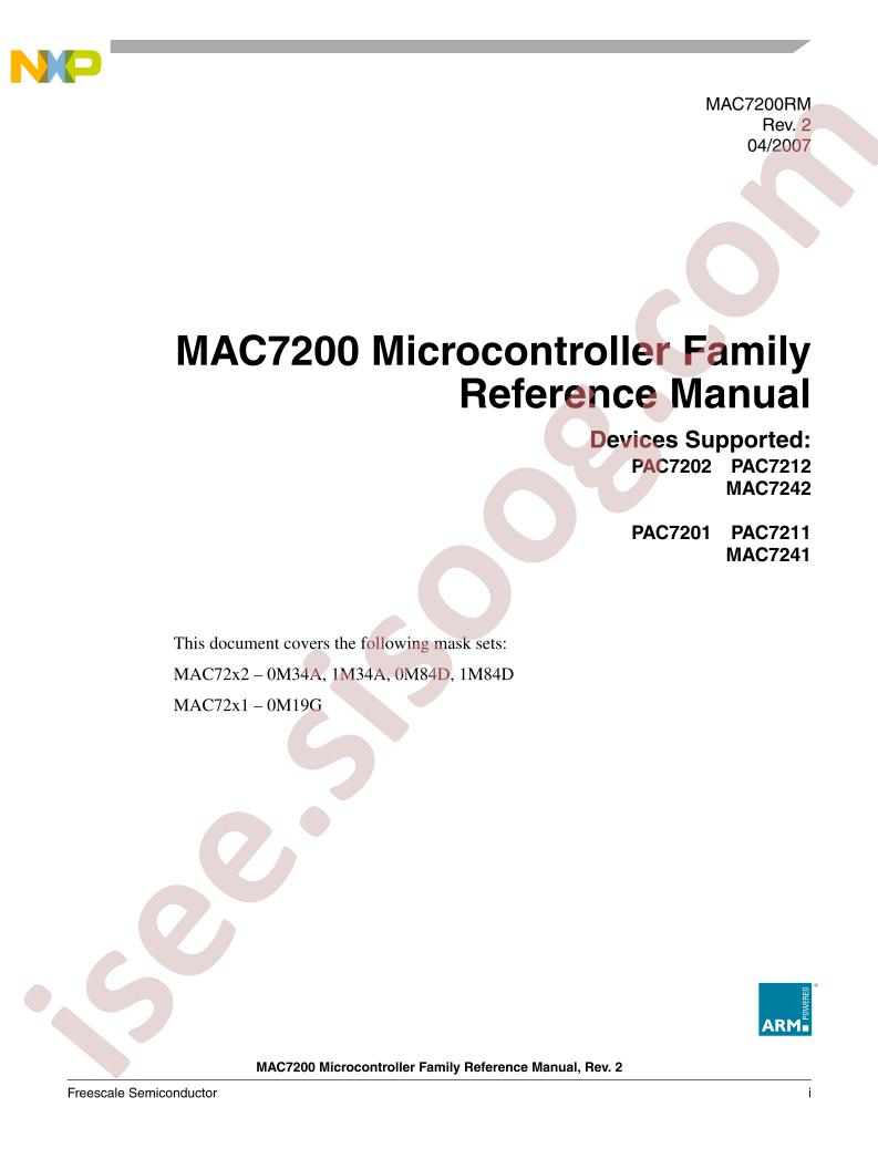 MAC7200 Family Ref. Manual