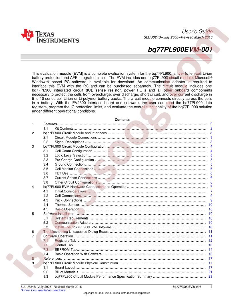BQ77PL900EVM-001