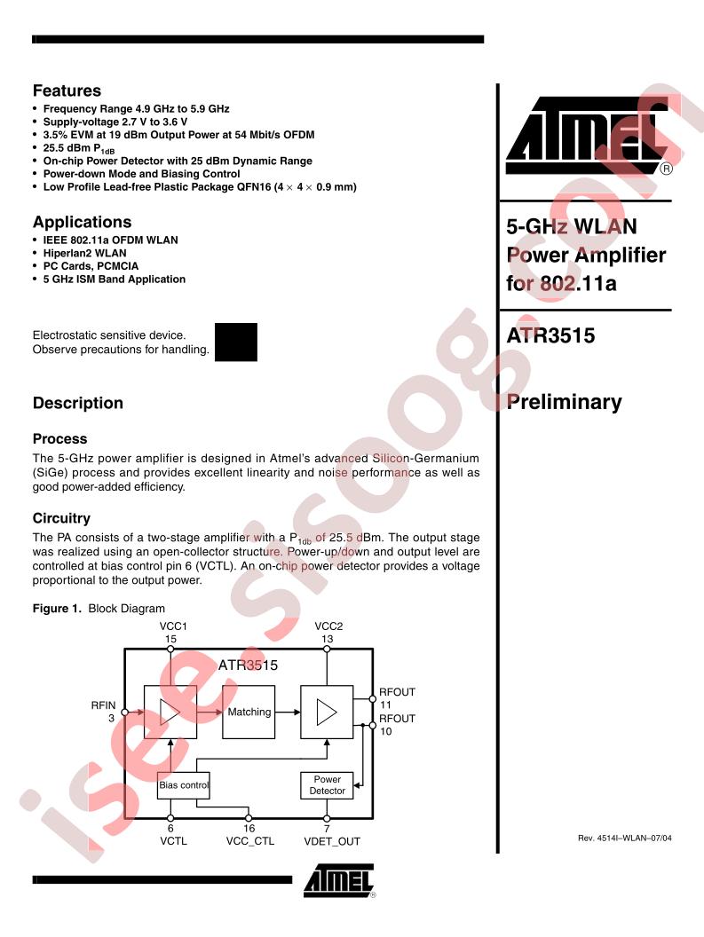 ATR3515 Preliminary