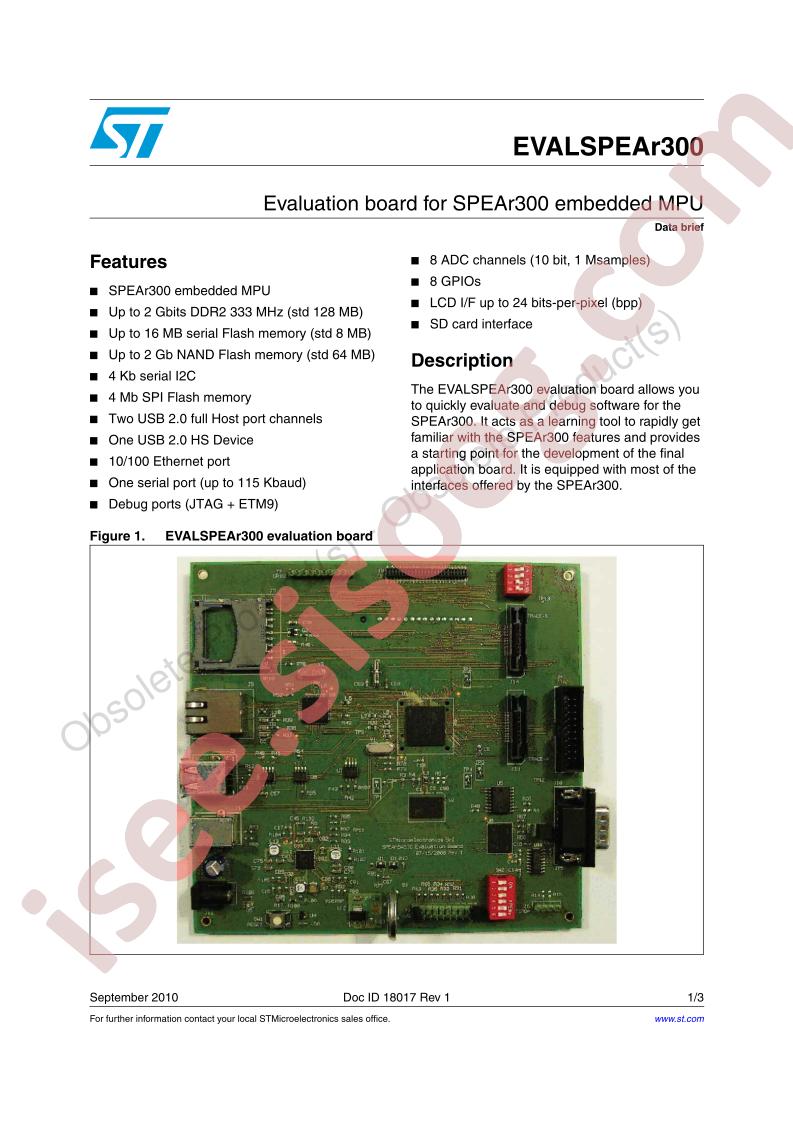 EVALSPEAR300 Data Brief