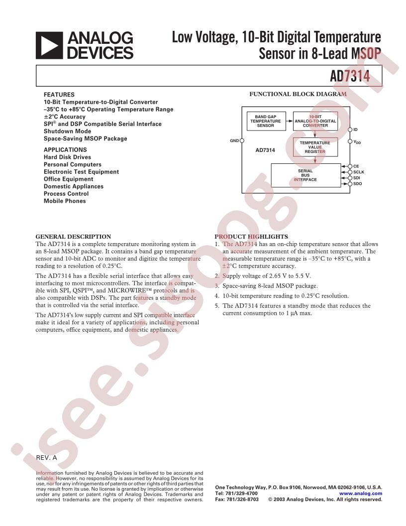 AD7314