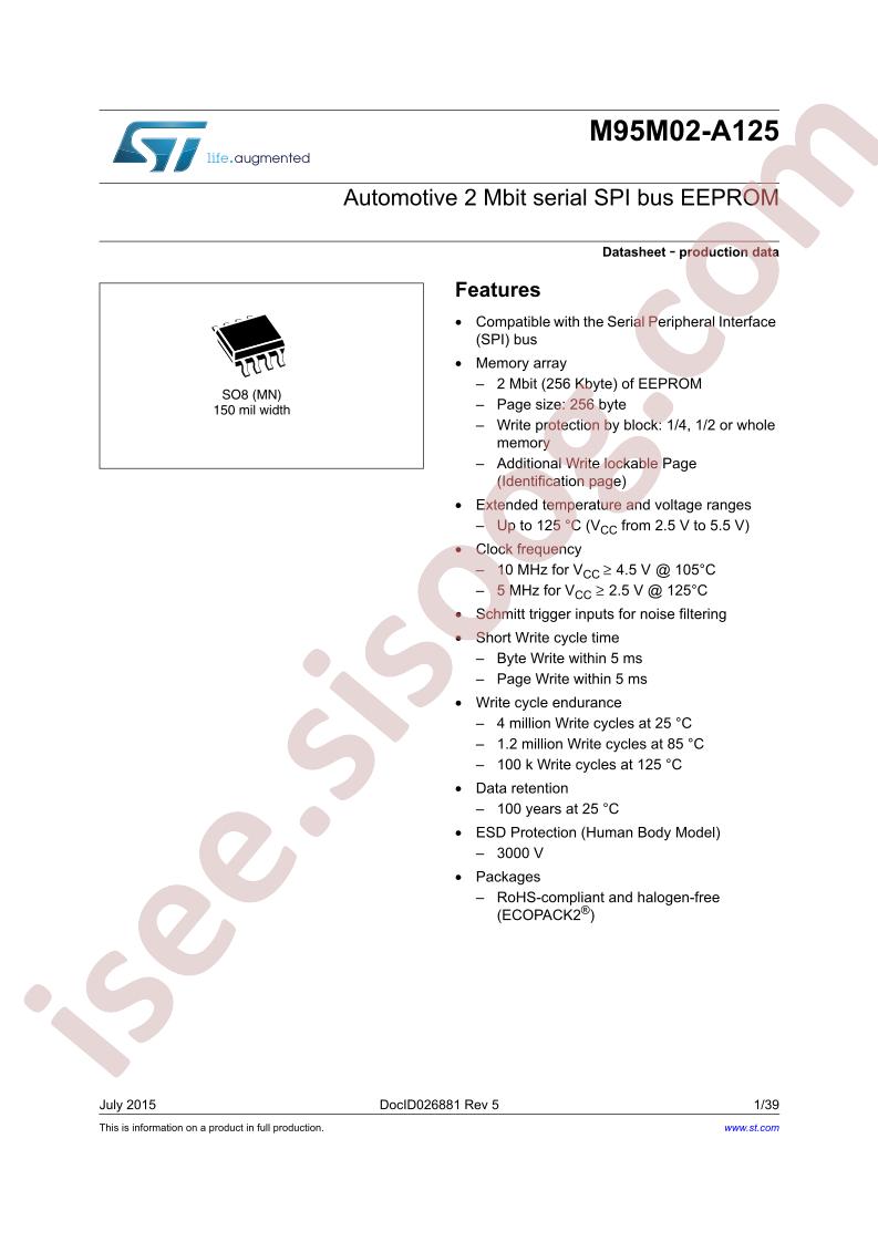 M95M02-D Datasheet