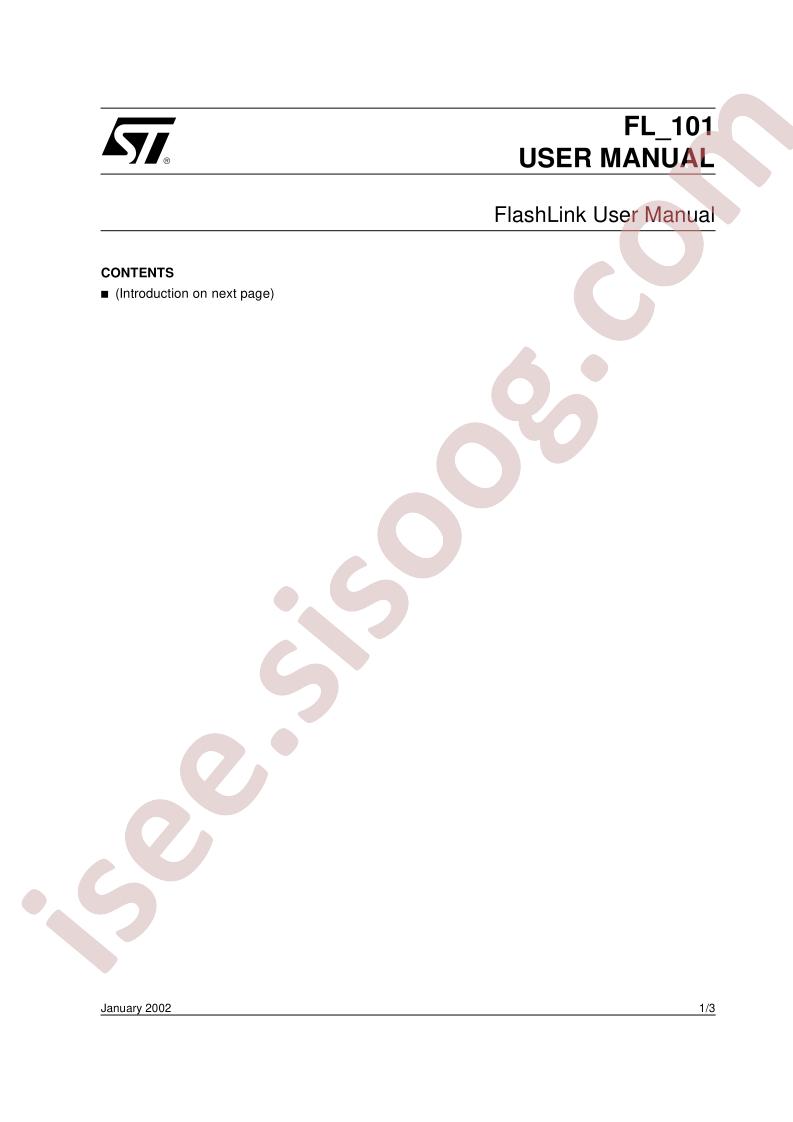 FL-101 User Manual