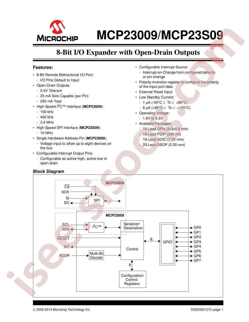 MCP23009,23S09