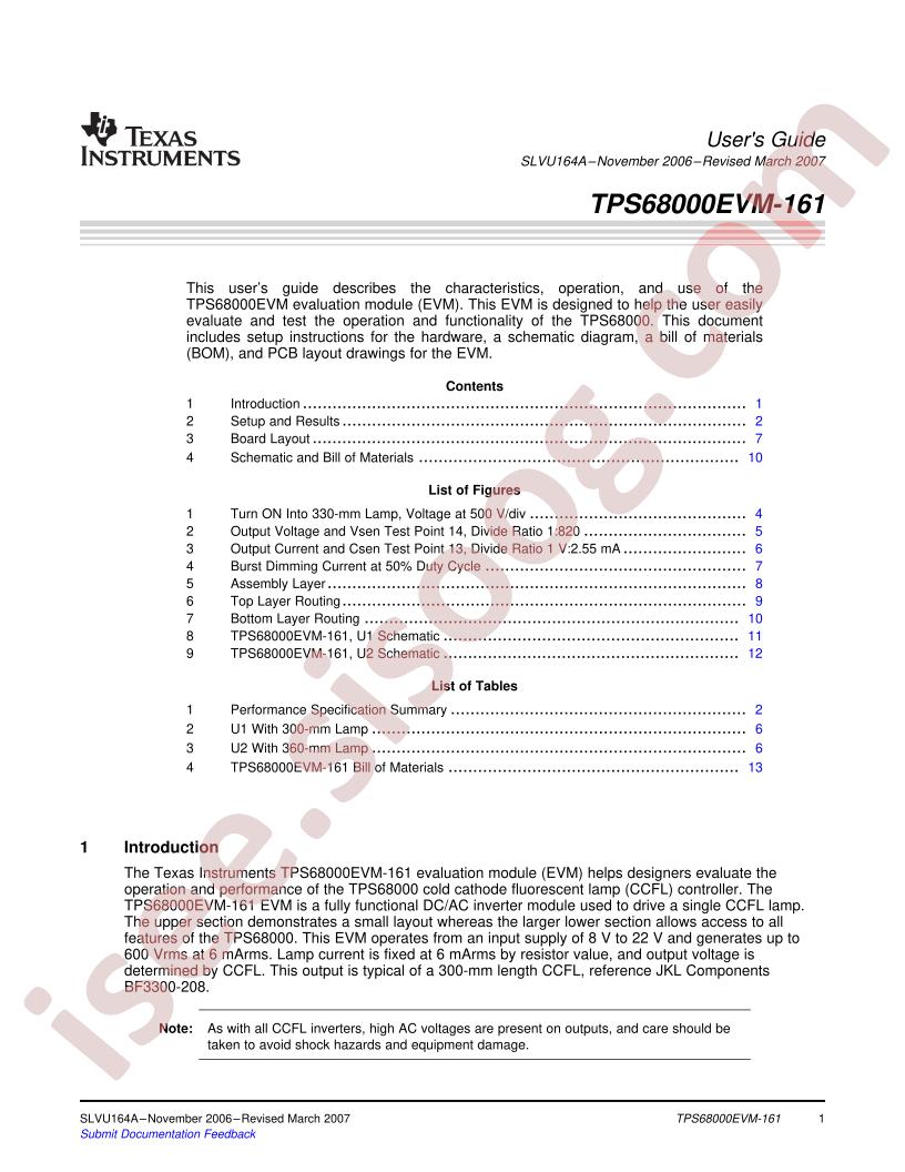 TPS68000EVM-161 Guide