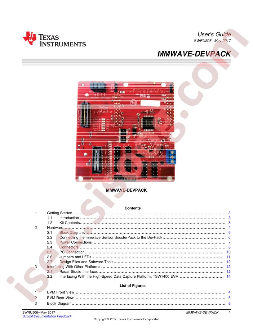 MMWAVE-DEVPACK User Guide