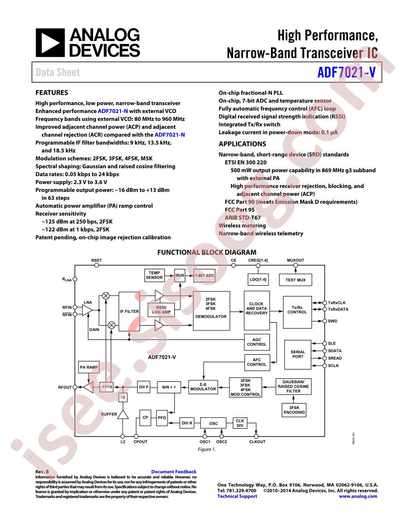 ADF7021-V