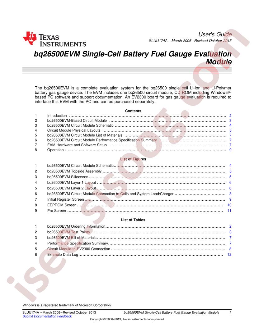 BQ26500EVM-001