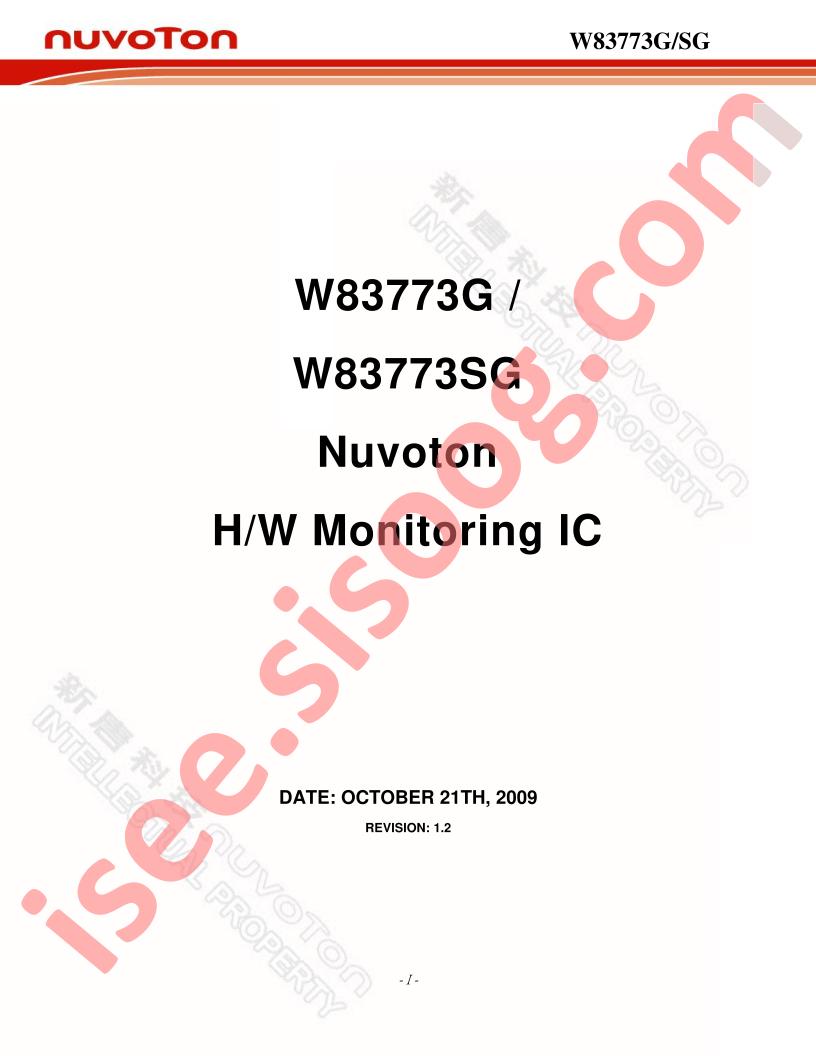 W83773G/SG