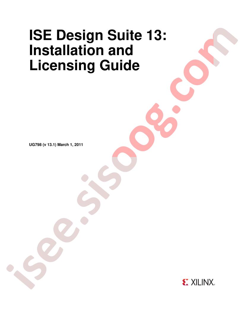 ISE Design Suite 13 Installation/Licensing Guide