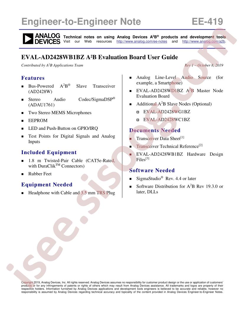 EVAL-AD2428WB1BZ