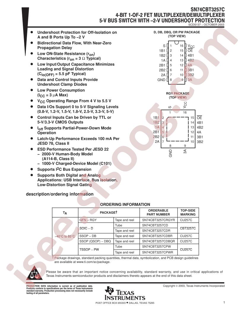 SN74CBT3257C