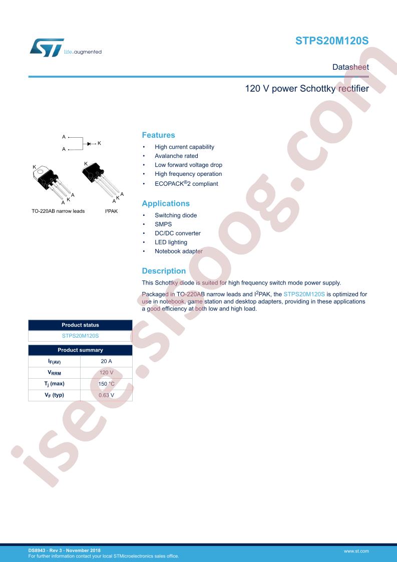 STPS20M120SR