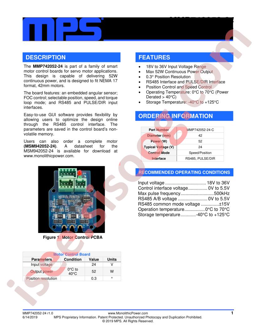 MSM942052-24 Datasheet