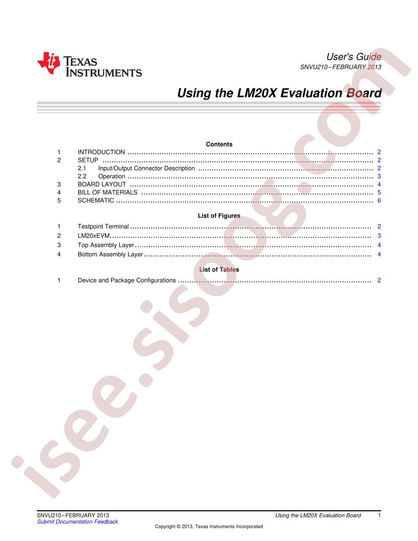 LM20XEVM User Guide