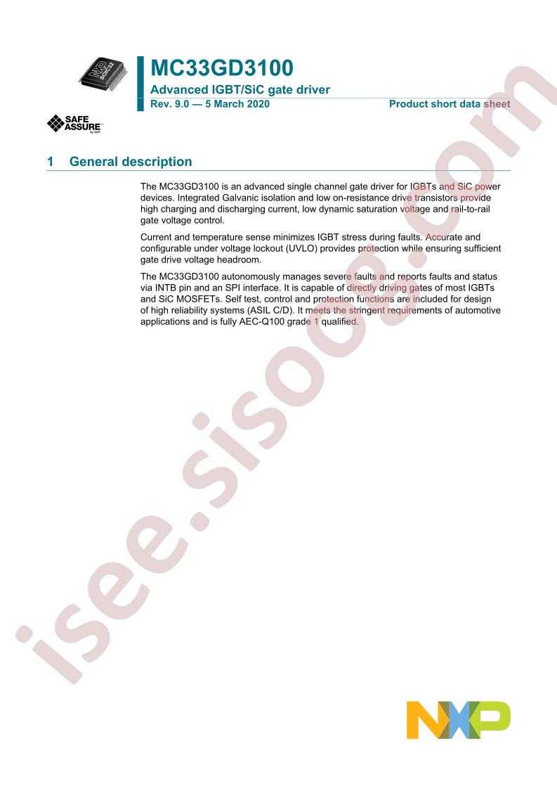 MC33GD3100 Data Short