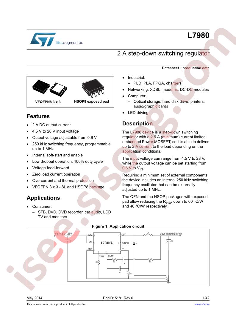 L7980(A) Datasheet