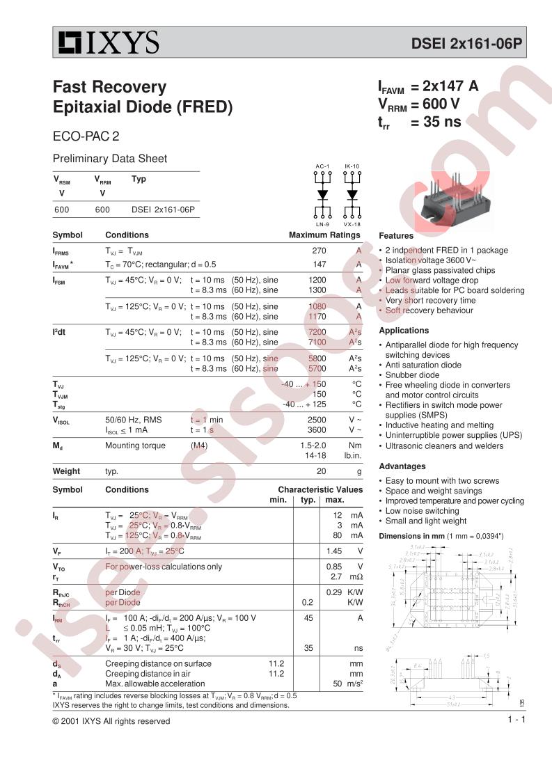 DSEI2X161-06P