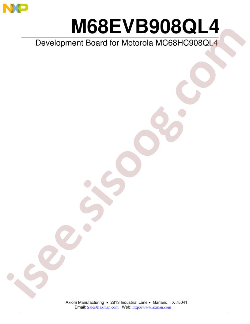M68EVB908QL4 User Manual