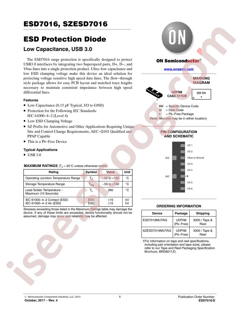 ESD7016, SZESD701