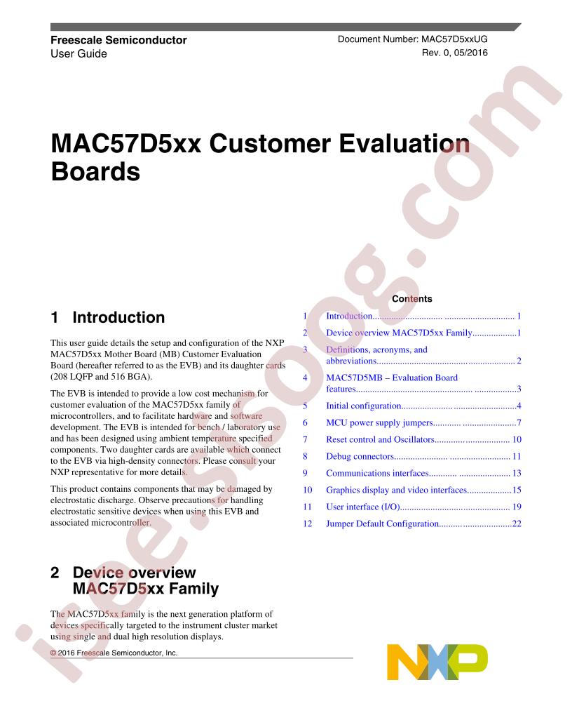 MAC57D5xx Customer Eval Brds User Guide
