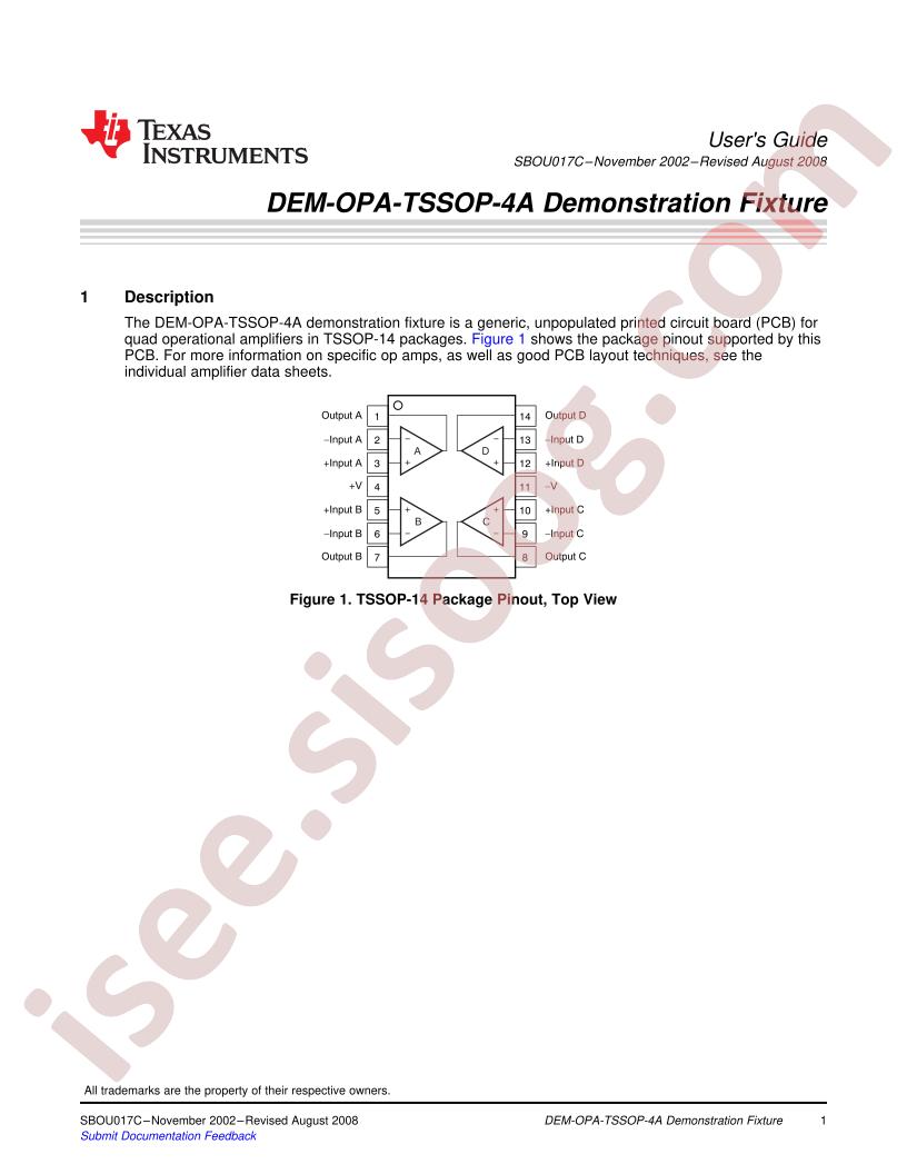 DEM-OPA-TSSOP-4A Guide