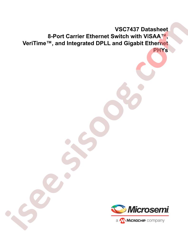VSC7437 Datasheet