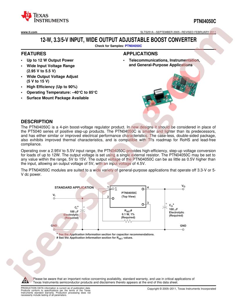 PTN04050C Series