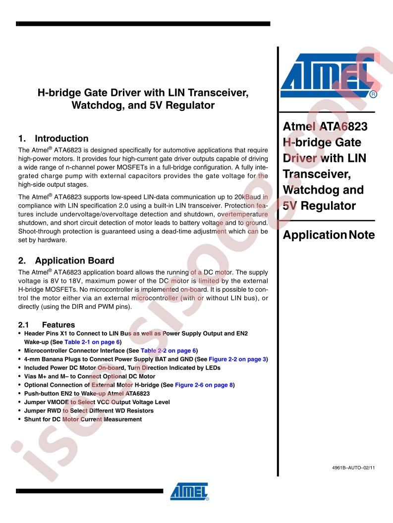 ATA6823 AppNote