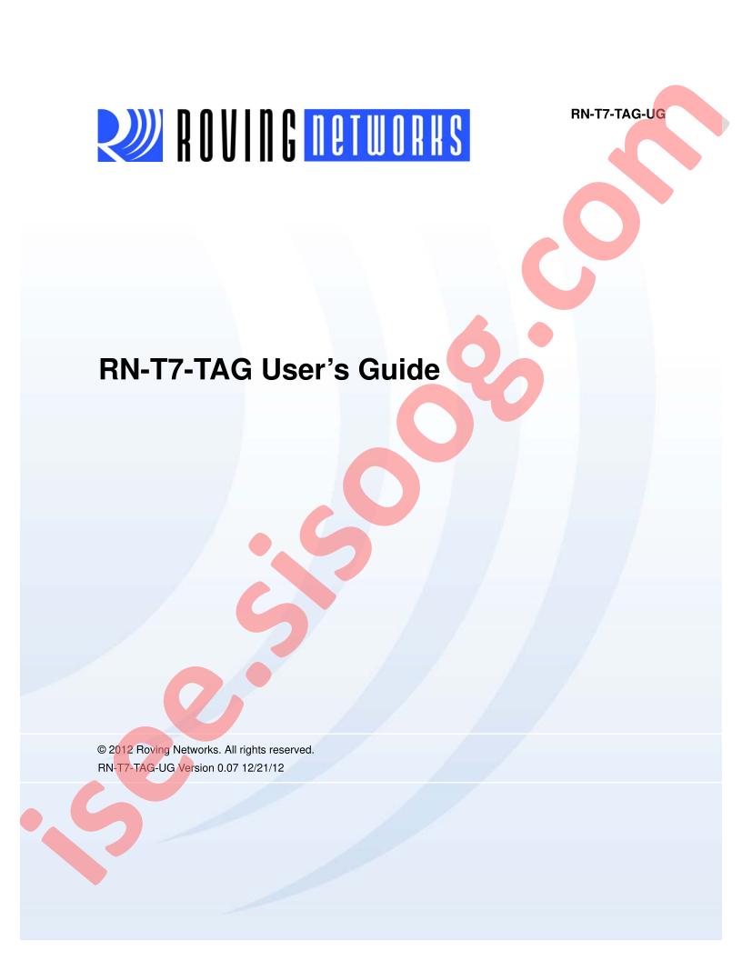 RN-T7-TAG User's Guide