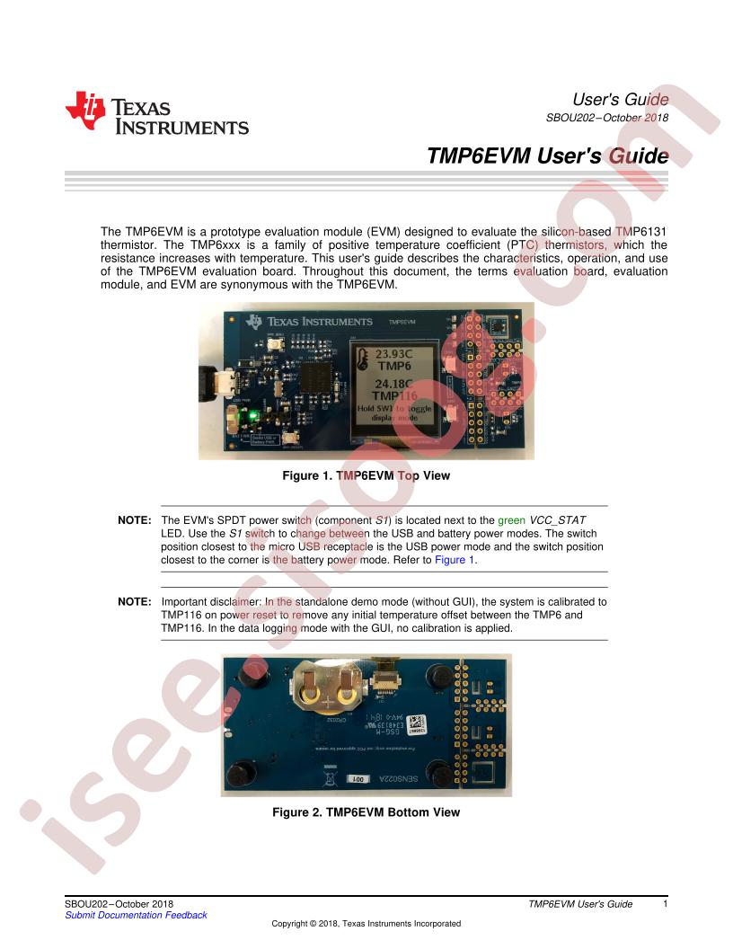 TMP6EVM User Guide