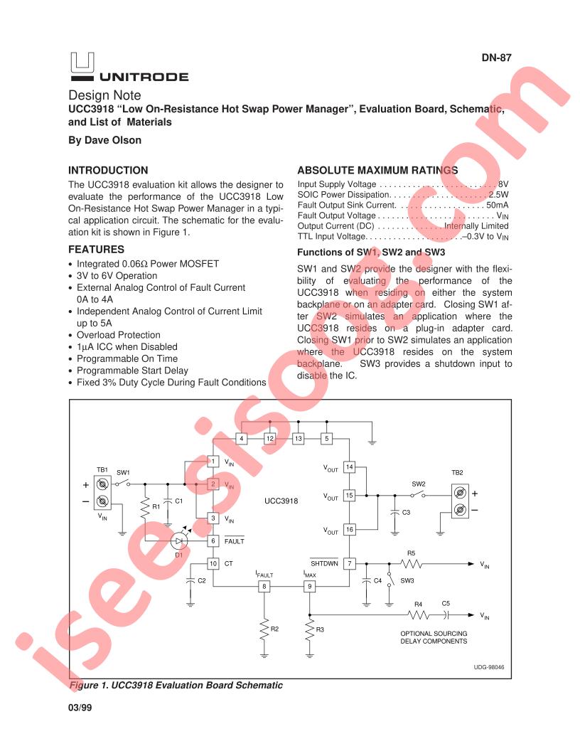 UCC3918EVM