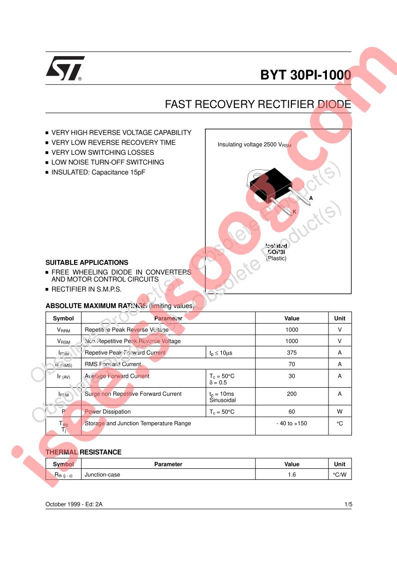 BYT30PI-1000