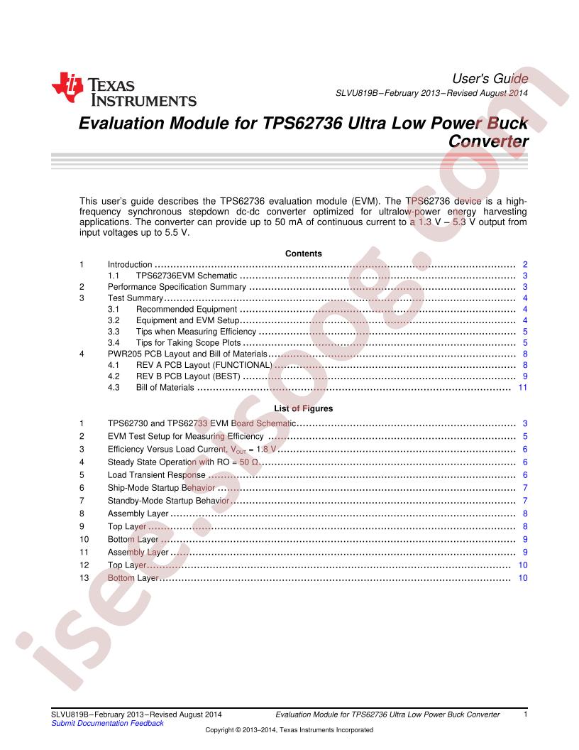 TPS62736EVM User Guide