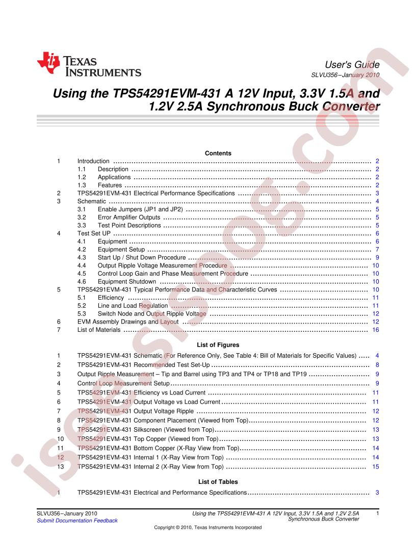 TPS54291EVM-431