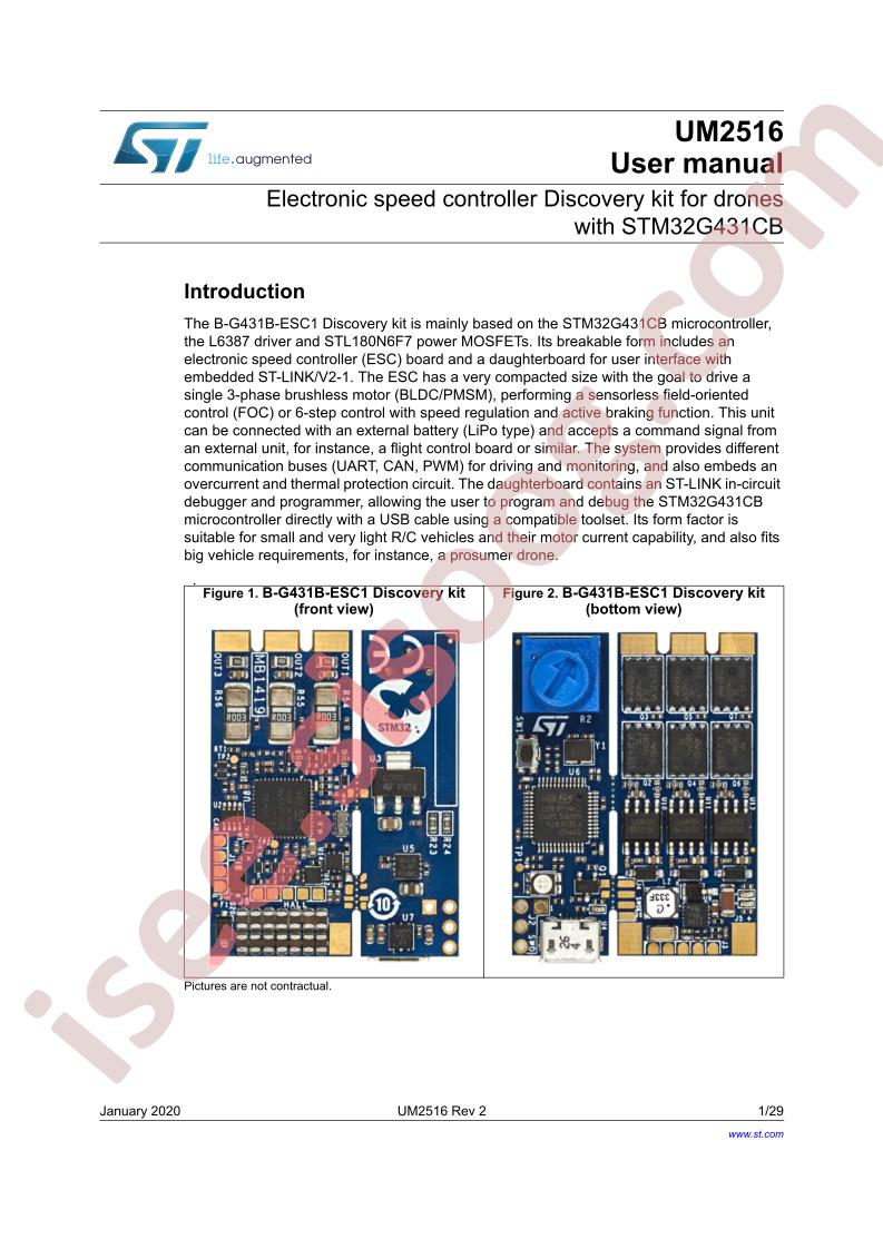 B-G431B-ESC1 User Manual