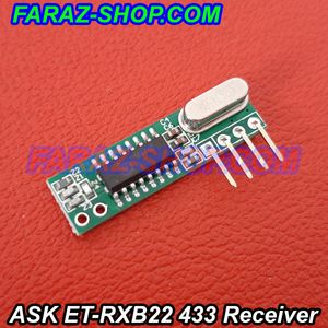 ماژول گیرنده ASK-RF سوپرهترودین RXB22 با فرکانس 433 مگاهرتز