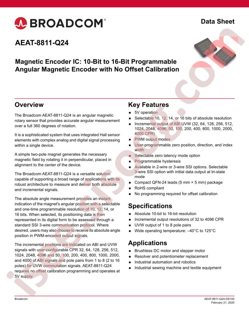AEAT-8811-Q24  Datasheet