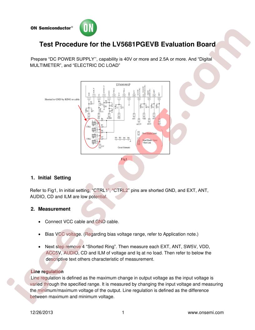 LV5681PGEVB Test Procedure