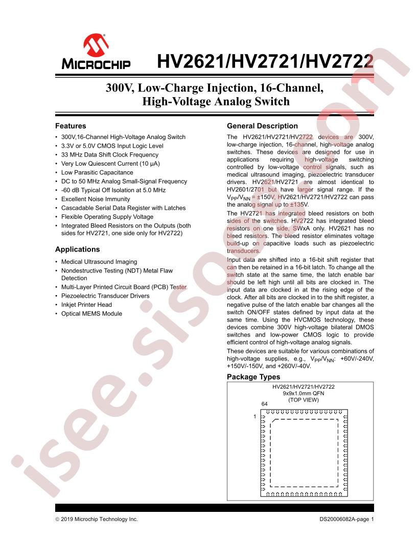 HV2621, HV2721, HV2722