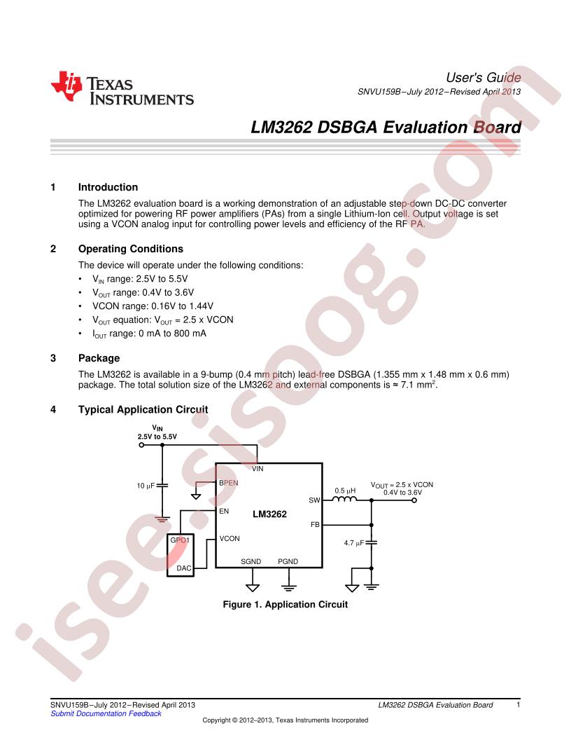 LM3262 Eval Board