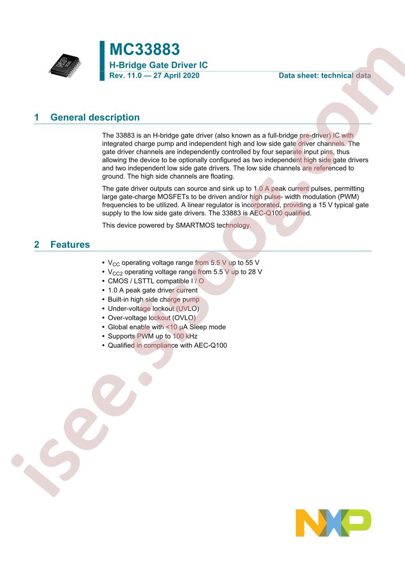 MC33883 Datasheet