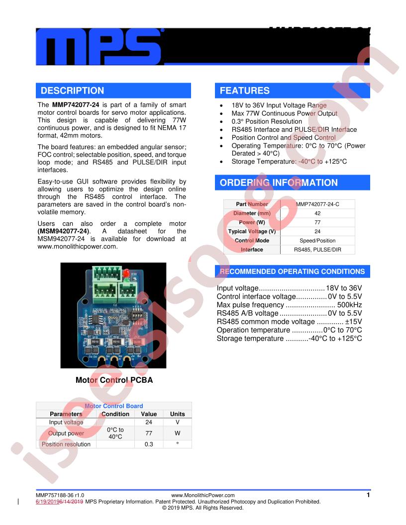 MSM942077-24 Datasheet