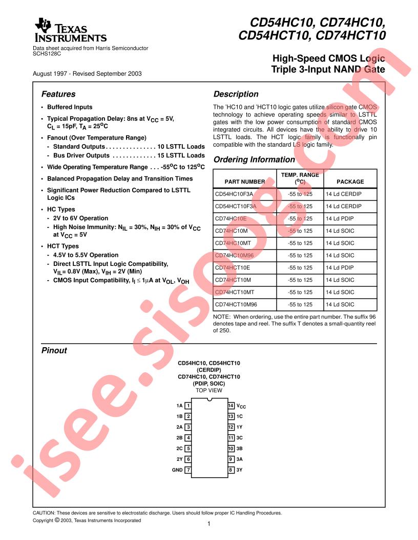 CD54,74HC(T)10