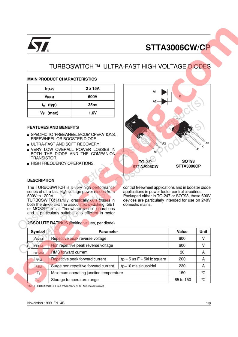 STTA3006CW,CP
