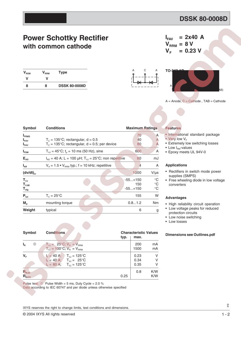 DSSK80-0008D