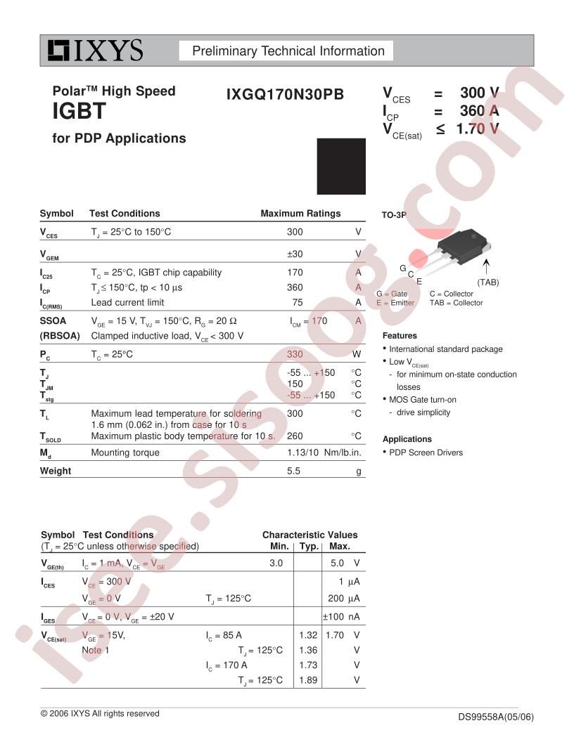 IXGQ170N30PB