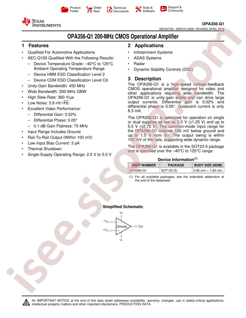 OPA356-Q1