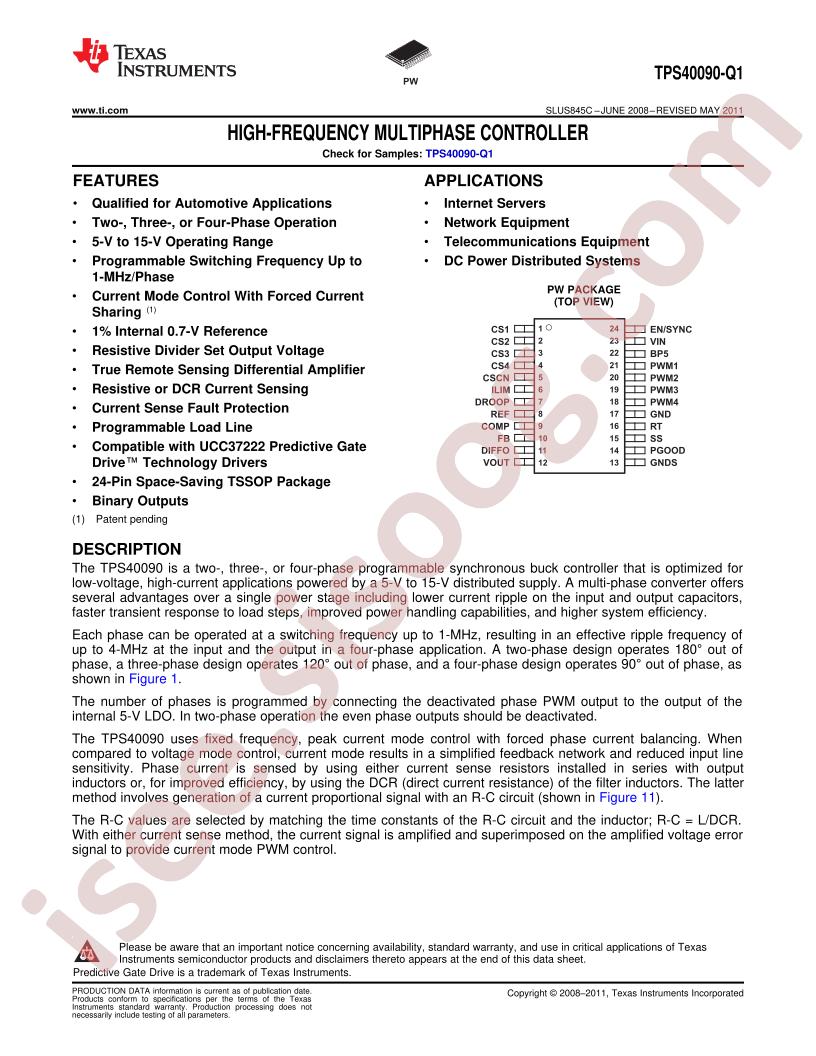 TPS40090-Q1