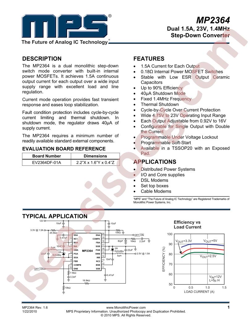 MP2364 Datasheet